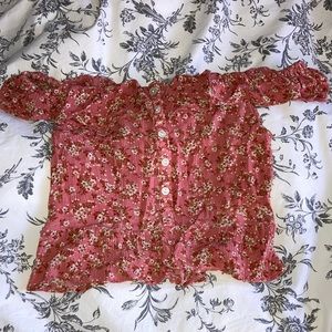 Off the Shoulder Crop Top